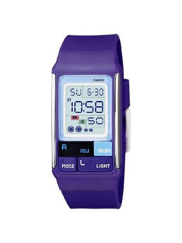 Casio Damen-Armbanduhr Digital Kunststoff violett LDF-52-6AEF