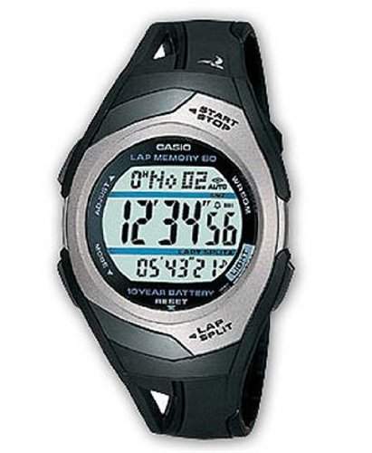 Casio Herren-Armbanduhr XL Lap Memory 60 Digital Quarz Resin STR-300C-1V