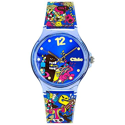 Tee-Wee Chic-Watches Damenuhr Comic-Style Armbanduhr Chic Lady-Uhren UC007
