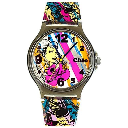 Tee-Wee Chic-Watches Damenuhr Rockabilly Punk Armbanduhr Chic Lady-Uhren UC009