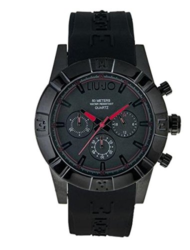 LIU JO Uhr Armbanduhr Herren camp604 Luxury Limited Edition Schwarz Silikon Stahl