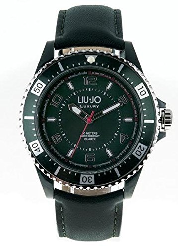 LIU JO Uhr camp573 Luxury Limited Edition Herren Damen Gruen Stahl Leder