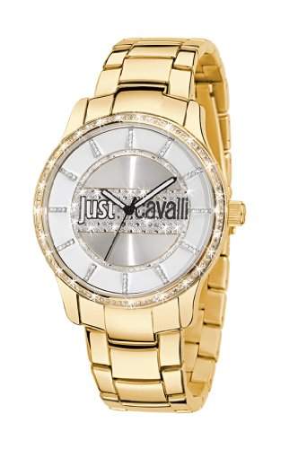 Just Cavalli Damen-Armbanduhr HUGE Analog Quarz Edelstahl beschichtet R7253127506