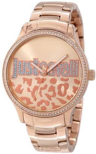 Just Cavalli Damen-Armbanduhr HUGE Analog Quarz Edelstahl beschichtet R7253127507