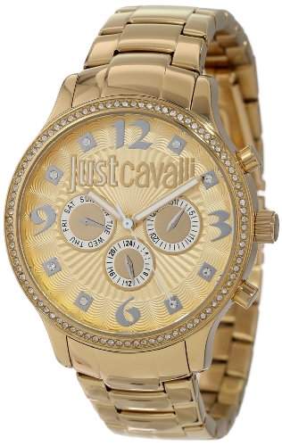 Just Cavalli Damen-Armbanduhr HUGE Analog Quarz Edelstahl R7253127512