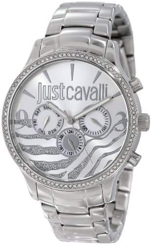 Just Cavalli Damen-Armbanduhr HUGE Analog Quarz Edelstahl R7253127513