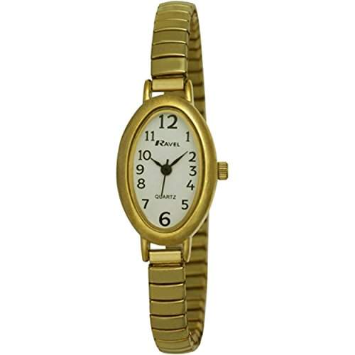Ravel, R0202012 Damen-Armbanduhr Quarz analog, Armband aus Edelstahl, vergoldet