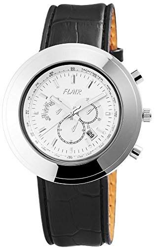 Herrenuhr mit Lederimitationarmband silberfarbig Armbanduhr Uhr 200322500011