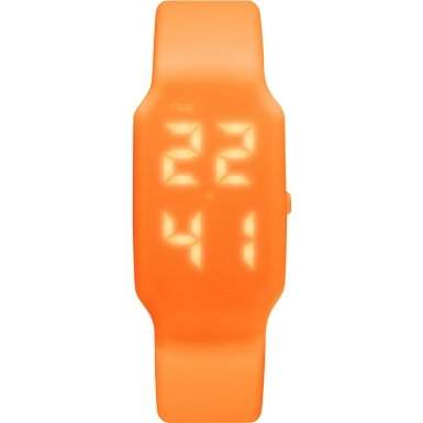 Verb USB Regular Unisex Digital Uhr mit Zifferblatt Orange Digital Display und Schulterriemen Silikon Orange