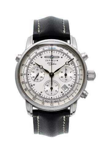 Zeppelin Watches Herren-Armbanduhr XL Analog Automatik Leder 7618-1