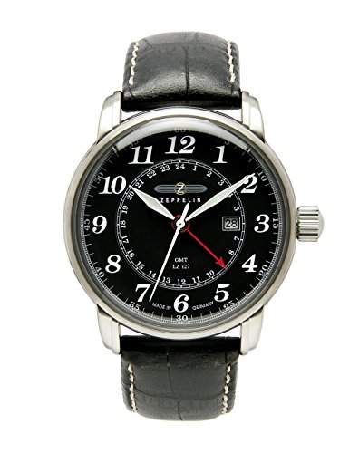 Zeppelin Unisex-Armbanduhr Chronograph Quarz Leder 7642-2