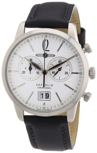 Zeppelin Watches Herren-Armbanduhr XL Analog Quartz Leder 73861