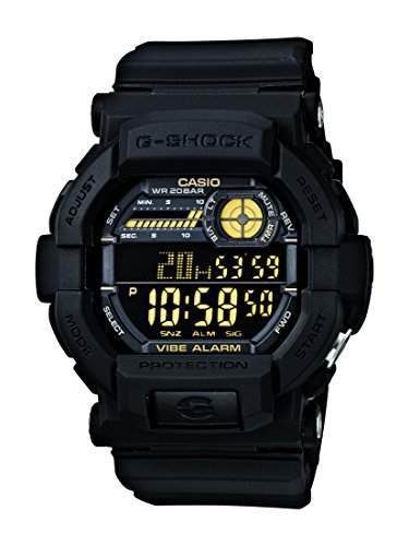 Casio Herren Armbanduhr Xl G-Shock Digital Quarz Schwarz Resin Gd-350-1Ber