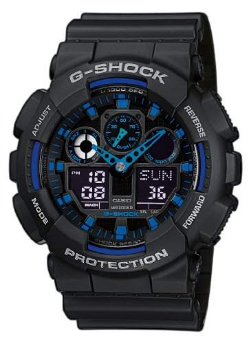 Casio G-Shock Herren-Armbanduhr Anaolg Digital Quarz GA-100-1A2ER