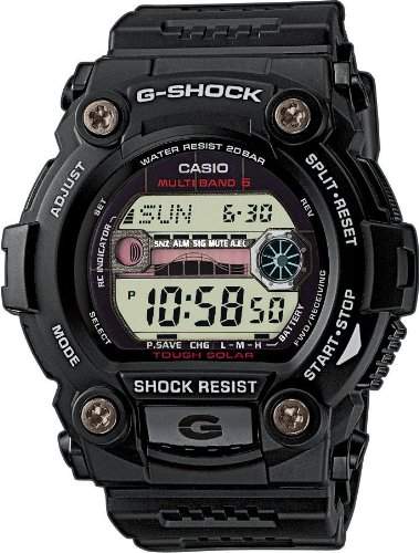Casio Herren Armbanduhr G-Shock Funk-Solar-Kollektion Digital Quarz Schwarz Resin Gw-7900-1Er