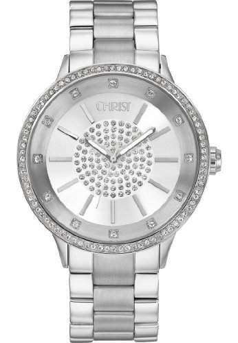 CHRIST times Damen-Armbanduhr Analog Quarz One Size, silber, silber