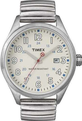 Timex Damen-Armbanduhr Analog Edelstahl beschichtet T2N309