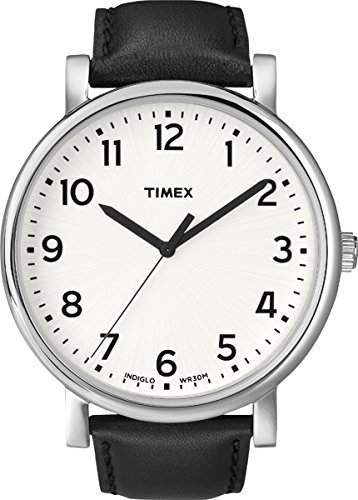 Timex Damen-Armbanduhr Weiss Quarz Leder T2N338D7