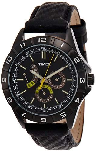 Timex Herren-Armbanduhr XL Retrograde Analog Leder T2N520