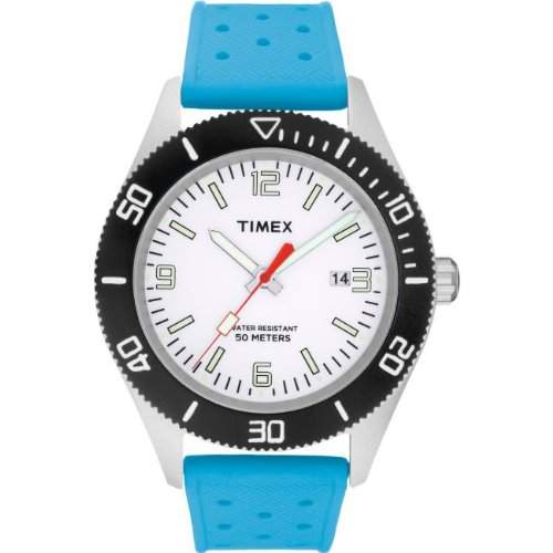Timex Unisex-Armbanduhr Analog Silikon blau T2N537AU