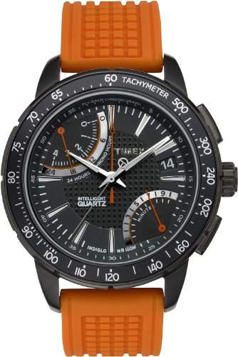 Timex Herren-Armbanduhr Analog Silikon orange T2N707AU
