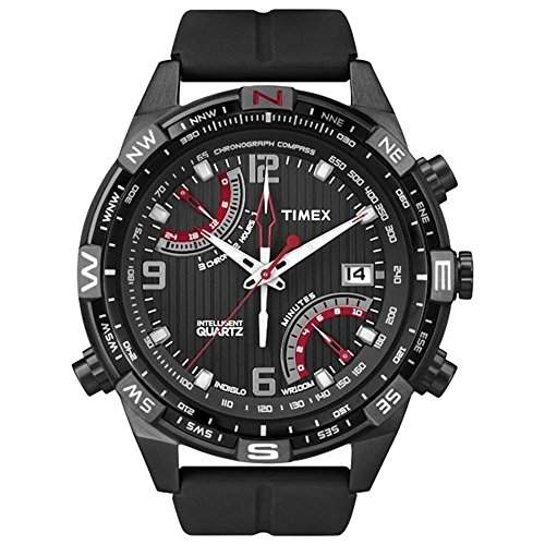 Timex IQ Fly-Back Chronograph T2N865 Silikon Herren-Armbanduhr