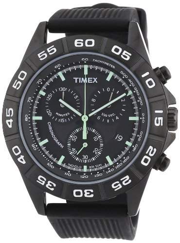 Timex Herren-Armbanduhr XL Sport Chronograph Silikon T2N886