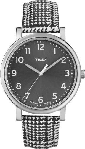 Timex Damen-Armbanduhr Originals Easy Reader Analog Leder T2N923