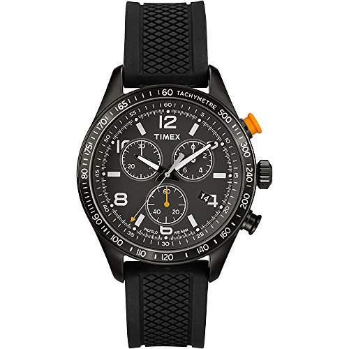 Timex Herren-Armbanduhr XL Style Chronograph Quarz Silikon T2P043