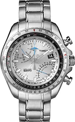 Timex Herren-Armbanduhr Chronograph Quarz Edelstahl T2P104