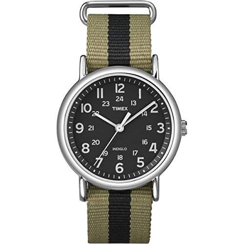 Timex Unisex-Armbanduhr Weekender Analog Quarz Nylon T2P236