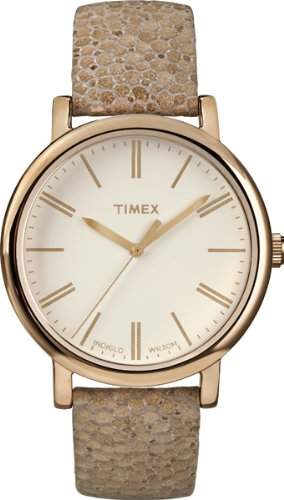 Timex Damen-Armbanduhr Timex Fashion Analog Quarz Leder T2P325
