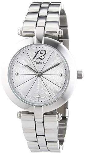 Timex Damen-Armbanduhr XS Starlight Collection Analog Quarz Edelstahl T2P549