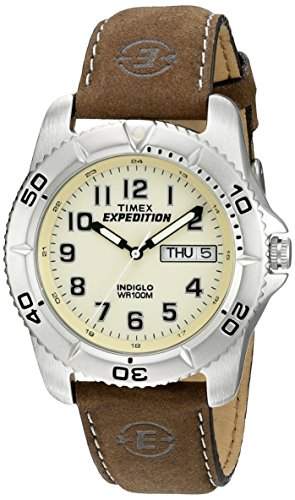 Timex Herren-Armbanduhr Analog leder braun T46681D7