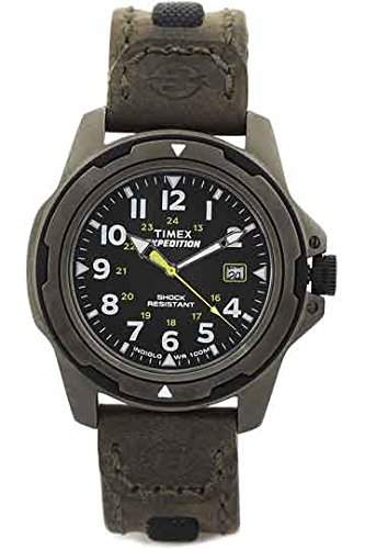 Timex Herren-Armbanduhr Analog Quarz Leder T49271