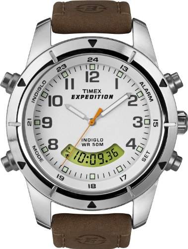 Timex Expedition Herren-Armbanduhr XL Metal Combo Analog - Digital Leder T49828