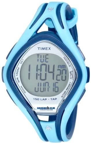 Timex Damen-Armbanduhr Ironman Sleek 150 LAP Digital Kautschuk 6605K288