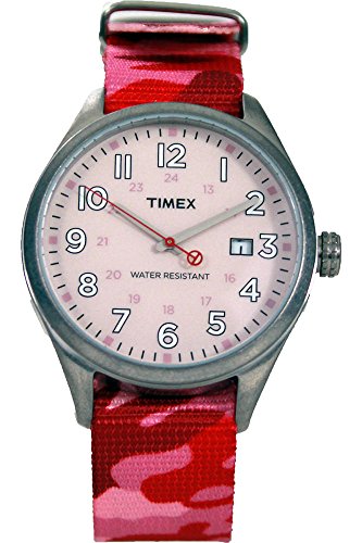 Timex t2 N350cp Originals 045J699 Analog beige Armband Nylon rot