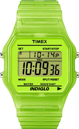 Timex Unisex Armbanduhr Digital gruen T2N806D7