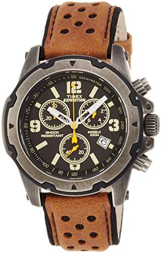 Timex Herren-Armbanduhr Analog Quarz Leder TW4B01500