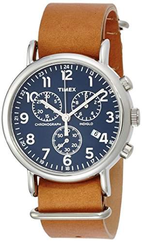 Timex Damen-Armbanduhr Chronograph Quarz Leder TW2P62300