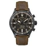 Timex Herren-Armbanduhr Chronograph Quarz Leder TW2P64800