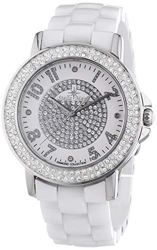 Stella Maris Damen-Armbanduhr Analog Quarz Premium Keramik Diamanten - STM13G408