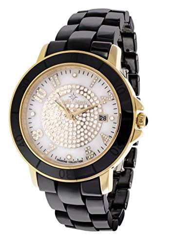Stella Maris Damen-Armbanduhr Analog Quarz Premium Keramik Diamanten - STM13G413