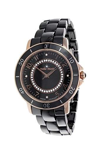 Stella Maris Damen-Armbanduhr Analog Quarz Premium Keramik Diamanten - STM13G423