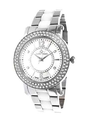 Stella Maris Damen-Armbanduhr Analog Quarz Premium Keramik Diamanten - STM13G437