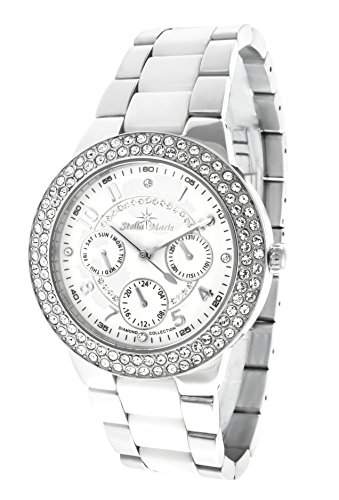 Stella Maris Damen-Armbanduhr Analog Quarz Premium Keramik Diamanten - STM13G451