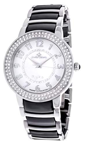 Stella Maris Damen-Armbanduhr Analog Quarz Premium Keramik Diamanten - STM13G462
