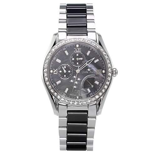 Stella Maris Damen-Armbanduhr Analog Quarz Premium Keramik Diamanten - STM15M2