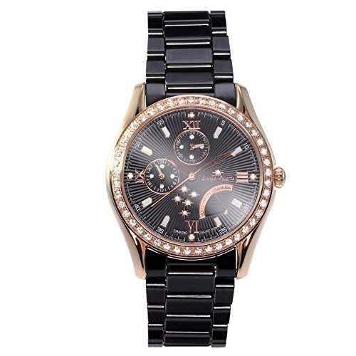 Stella Maris Damen-Armbanduhr Analog Quarz Premium Keramik Diamanten - STM15M6